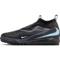 Nike Jr. Phantom 6 High Academy-fodboldsko til grus til større børn - sort