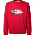 Pepe Jeans Pepe Jeanstil mænd. PM5800026 Sweatshirt Trey rød (XL), Casual, Bomuld