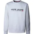 Pepe Jeans Pepe Jeanstil mænd. PM5800029 Sweatshirt Matthew hvid (XXL), Casual, Bomuld