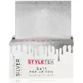 STYLETEK Voorgevouwen 5x11 Pop Up Moonlight Silver Folie - 500 stuks