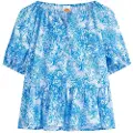 Sundek Fleur De Joie Print Kortærmet Kort Kjole