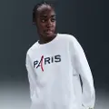 Nike Oversized Paris Saint-Germain Phoenix Fleece Nike Football-sweatshirt med rund hals til kvinder - hvid