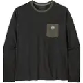 Patagonia Shop Sticker Pocket Responsibili Langærmet t-shirt sort
