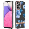 Mtp Products Flower Series Samsung Galaxy A33 5G TPU Cover - Blå Pæon