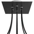 Creative Cables Kroq206f103 Rose-one Square Matte Black Rose-sæt