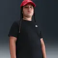 Nike Sportswear-T-shirt til større børn (udvidet størrelse) - sort