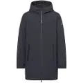 Ecoalf ECOALFtil mænd. MCMGAJKPASU00050W25-161 Navy Pasu-frakke (L), Casual, Genanvendt polister, Bæredygtig, Blå