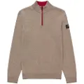 Ecoalf ECOALFtil mænd. MCMGAKNLARCH0632W25-361 Lærketrøje brun (M), Casual, Bæredygtig, Genbrugsuld