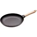 Staub Stegepande 28 cm, trægreb, støbejern, Staub