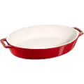 Staub Bagefad 36 cm, rød, keramik, Staub