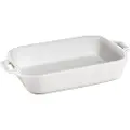 Staub Bagefad 20 x 15 cm, hvid, keramik, Staub