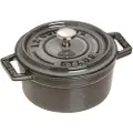 Staub Jern Mini Rund Støbejernsgryde 250 Ml