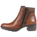 Fluchos Fluchostil kvinder. F1367 ankelstøvler i læder F1367 Medium brun -Højde hæl: 5cm (41), 3-5 cm, Lynlås, Casual