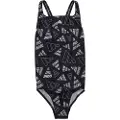 Adidas Badedragt adidas AOP BARS SUIT G barn 11 / 12 år