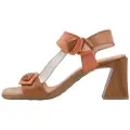 Hispanitas Hispanitastil kvinder. CHV253958 Brune Miami læder-sandaler (39), 3-5 cm, Velcro, Casual, Party