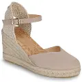Mustang Mustangtil kvinder. 51987 Louisa Beige Sandaler (38), Stof, 5-8 cm, Spænder, Casual