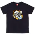Santa Cruz Flaming Dice Dot Kids T-shirt sort