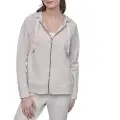DKNY Two Tone Logo Sweatshirt Med Lynlås