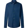 Hackett London Hackett Londontil mænd. HM3010408 Essential Denim Navy skjorte (M), Casual, Bomuld, Lange ærmer, Blå