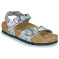 Birkenstock Sandaler til børn BIRKENSTOCK Rio AS Kids BF Elec. Metallic SilverDots barn 38
