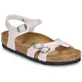 Birkenstock Sandaler til børn BIRKENSTOCK Kumba Kids Saffiano Iridescent LightRose barn 39