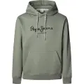 Pepe Jeans Pepe Jeanstil mænd. PM5800019 Sweatshirt Macbeth grøn (M), Casual, Polyester