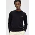 Fred perry Fred Perrytil mænd. K9601 Klassisk trøje sort (S), Casual, Bomuld