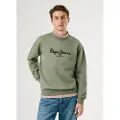 Pepe Jeans Pepe Jeanstil mænd. PM5800018 Sweatshirt Macbeth grøn (M), Casual, Polyester