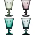 La Rochère - Vinglas Mixed Colours Abeille Sæt med 4 glas La Rochere - Flerfarvet - Glas - - Homeroom