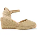 Mustang Mustangtil kvinder. 52194 Austen-sandaler i guld (38), Guldfarvet, Stof, 8-10, Spænder, Casual