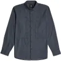 G-Star G-Startil mænd. D26858-E075-H405 T-shirt med panellomme Regular navy (L), Casual, Lange ærmer, Bæredygtig, Blå, Genbrugsbomuld