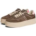 Tommy Hilfiger Tommy Jeanstil kvinder. EN0EN02902 The Greenwich Sneakers i læder, brun (36), Fast, Blonder, Casual