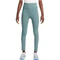 Nike One Dri-FIT-leggings med høj talje til større børn (piger) - grøn
