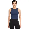 Nike Kort Nike One Fitted Dri-FIT-tanktop til kvinder - blå