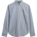 Superdry Superdrytil kvinder. W4010565A Slim fit oxfordskjorte blå (XS), Casual, Bomuld, Lange ærmer