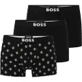 Hugo Boss BOSStil mænd. 50549832 Sæt 3 Boxershorts En sort (S), Afslappet, Bomuld