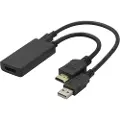 Deltaco HDMI - DisplayPort adapter 4K/60Hz 20cm