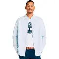 Timberland Timberlandtil mænd. TB0A44VUB021 Blå Oxford-stribet skjorte (XXL), Casual, Bomuld, Lange ærmer