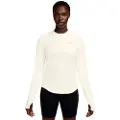 Nike Langærmet Nike Swift Dri-FIT UV-løbetrøje med rund hals til kvinder - hvid