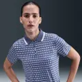 Nike Kortærmet Nike Tour-Dri-FIT-golfpolo med print til kvinder - lilla
