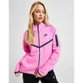 Nike Sportswear Tech Fleece Windrunner-hættetrøje med lynlås til kvinder - Pink