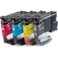 Brother LC521 Value Pack - 4-pack - black yellow cyan magenta - original - ink cartridge - Blækpatron Cyan
