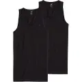 G-Star G-Startil mænd. D25476-3310-6484 Pakke med to sorte tanktoppe Base Black (XS), Casual, Uden ærmer/stropper, Økologisk bomuld, Bæredygtig