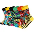 Happy socks Marvel Avengers Gift Set Crewsokker 6 Par