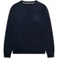 Superdry Superdrytil mænd. M2014090A Atletisk blå trøje (XXL), Casual, Bomuld