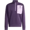 Adidas Mercedes-amg Petronas Formula One Team Premium Woven Fleece Halv Lynlås Sweatshirt