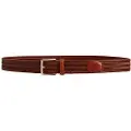 Gant Ganttil mænd. 9940161 Brunt flettet elastisk læderbælte (85 cm), Casual, Klassisk