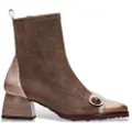 Hispanitas Hispanitastil kvinder. HI254219 Brune Marsella ankelstøvler i læder (41), 3-5 cm, Lynlås, Casual