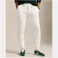 Ralph Lauren Polo Ralph Laurentil mænd. 710881518072 Dobbeltstrikkede joggingbukser i beige (M), Hvid, Casual, Bomuld
