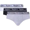 Pepe Jeans Pepe Jeanstil mænd. PMU10970 3-pak Bomuldsslips hvid, sort, grå (L), Afslappet, Bæredygtig